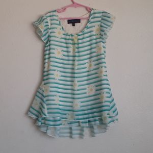 Weavers blause girl size  M blue green and yellow